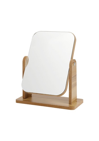 Shethınk Dekoratif Ahşap Döner Makyaj Aynası Mu-45