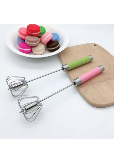 Kosona 12 İnç 430 Paslanmaz Çelik, Yüksek Sıcaklık Dayanıklı, Yıkama Kolay Yarı Otomatik Yumurta Çırpıcı - Mutfak Aleti Diğer