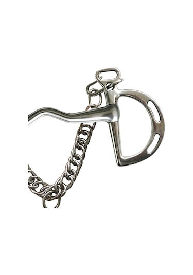 Suntek Paslanmaz Çelik Binicilik At Ucu Kombinasyonu Düzeltici Gümüş