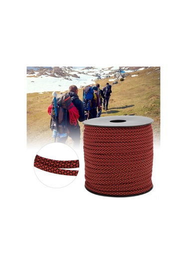 Ximistore9 7 Çekirdekli 4mm 50m Outdoor İçin Kurtarma Teli - Çadır Bağlama, İlk Yardım, Elbise Yapımı İçin Dayanıklı Yeşil-siyah İp Yeşil - Siyah