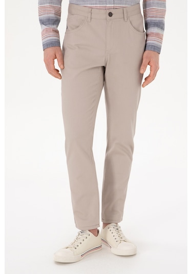 U.s. Polo Assn. Erkek Taş Pantolon Kanvas-chino 50309119-vr049 Tas Taş Rengi