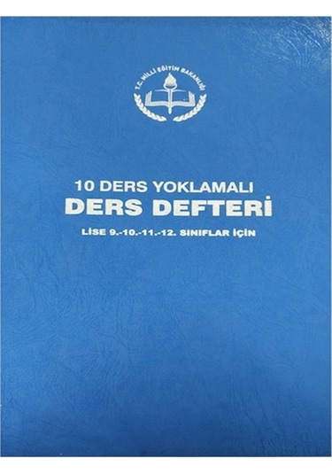 Dilman - Ders Defteri 10 Ders Yoklamalı Plastik Kapak Çok Renkli