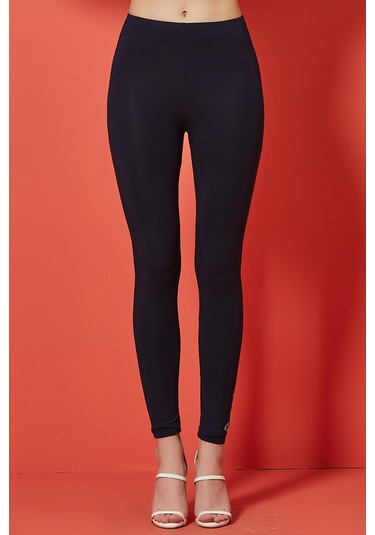 Dar Paça Lacivert Penye Tayt Lacivert