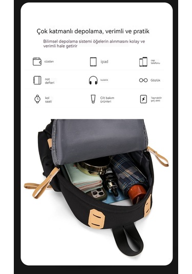 Büyük Kapasiteli Üniseks Çapraz Askılı Çanta-gri Gri