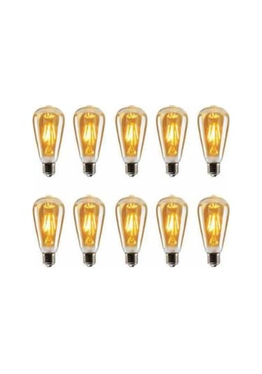 4 Watt Rustik Ampul Amber Renk 10 Adet