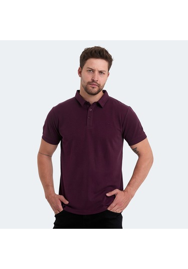 Slazenger KUGGA Erkek Tişört Mürdüm