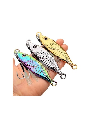Tongxida 10 Adet Balikilik Cazibesi Set Japonya Metal Jig 7g-80g Balikçilik L