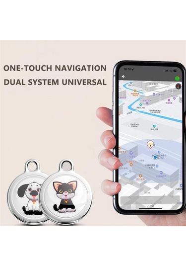 Anjiexun Evcil Hayvan Anti Kayıp Gps İzleyici Bluetooth Akıllı Su Geçirmez Konum Belirleyici,köpek