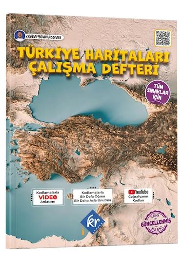 Coğrafyanın Kodları Türkiye Haritaları Çalışma Defteri - Kr Akademi Yayınları