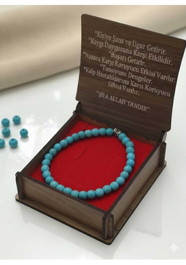 Doğal Turkuaz Taş Bileklik Diğer