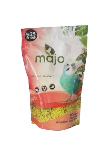Majo Kabuksuz Muhabbet Kuşu Yemi 400G