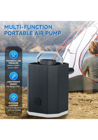 Yifomall "taşınabilir Şişirme Pompası - 6 Nozullu Kablosuz Şişirme & Emiş Cihazı"