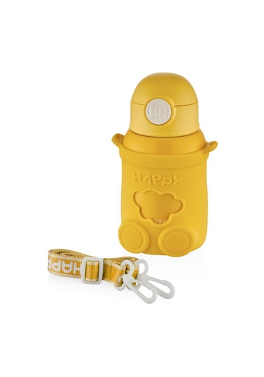 Shotay Happy Everyday Çelik Termos Matara Çocuk 480ml Sarı
