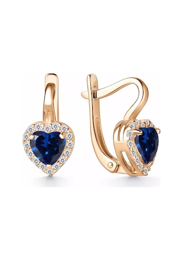 Gold Plaza Jewelry 925 Ayar Gümüş Kalp Küpeler 194177604 Altın