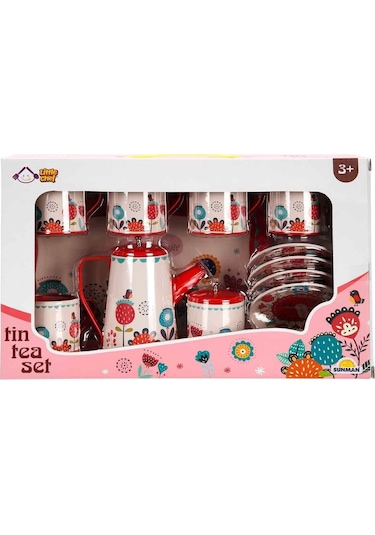 4939 Sun-yfn-lch-metal Çay Seti Çiçek Dsn 2a 12prç