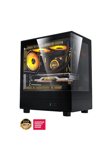 Aıgo Db330m Usb3.0 3 12cm Fan Temperli Cam Siyah Matx Kasa Psu Yok