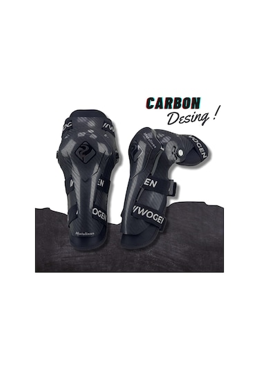 MOTOSİKLET MAFSALLI DİZLİK SETİ KARBON DİZAYN YENİ 2022