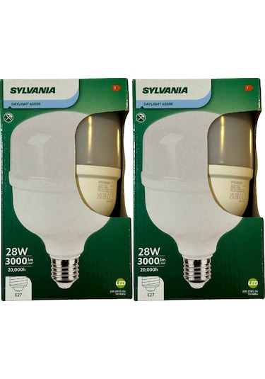 Sylvania 28w 6500k Beyaz Işık E27 Duylu Torch Ampul 2 Adet