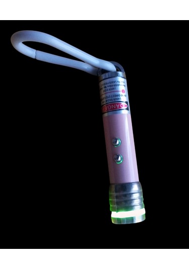 Mini Askılı Lazer El Feneri Flaşörlü Fener Lazer Normal Fener