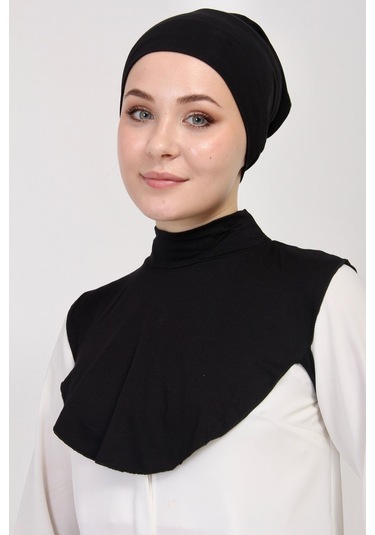 Düz Balıkçı Yakalı Kurtarıcı Boyunluk Siyah