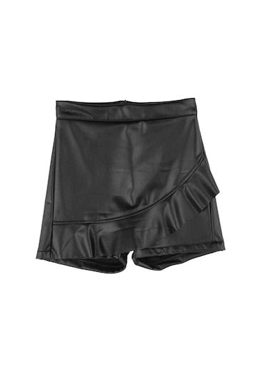 Bestkids Kız Çocuk Deri Şort Etek 001