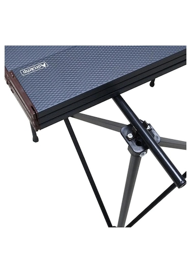 Katlanır Boyalı Alüminyum Kamp Masası Out-2060 Siyah