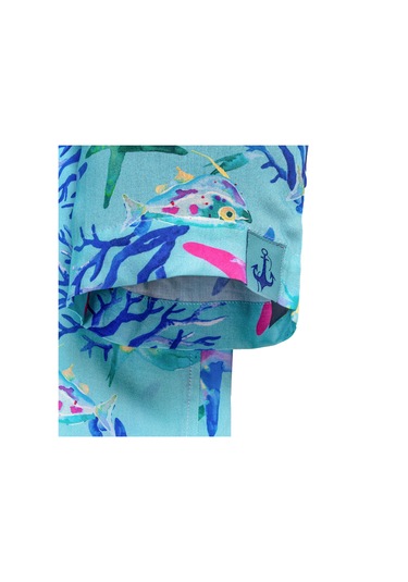 Anemoss Akvaryum %100 Viskon Erkek Gömlek Çok Renkli