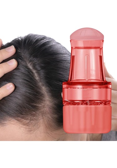 Suntek Saç Derisi Aplikatörü Tarak Mini Uçucu Yağ Ev Pembe