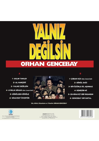 Orhan Gencebay - Yalnız Değilsin Plak