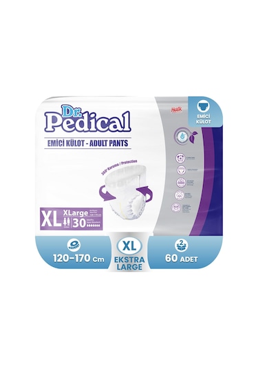 Dr.pedical Emici Külot Hasta Bezi Xl-extra Large Beden 60 Adet XL