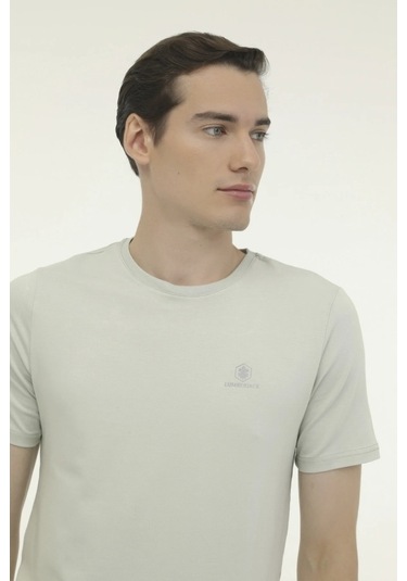 Lumberjack 4M M-Ct110 Bsc C Nk Erkek Kısa Kollu Tişört M-Ct110 Yeşil 001