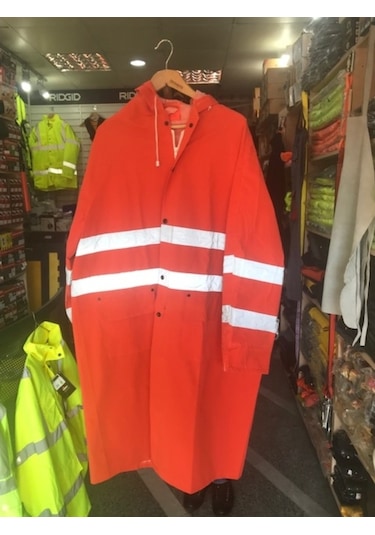 Yağmurluk Reflektörlü Turuncu