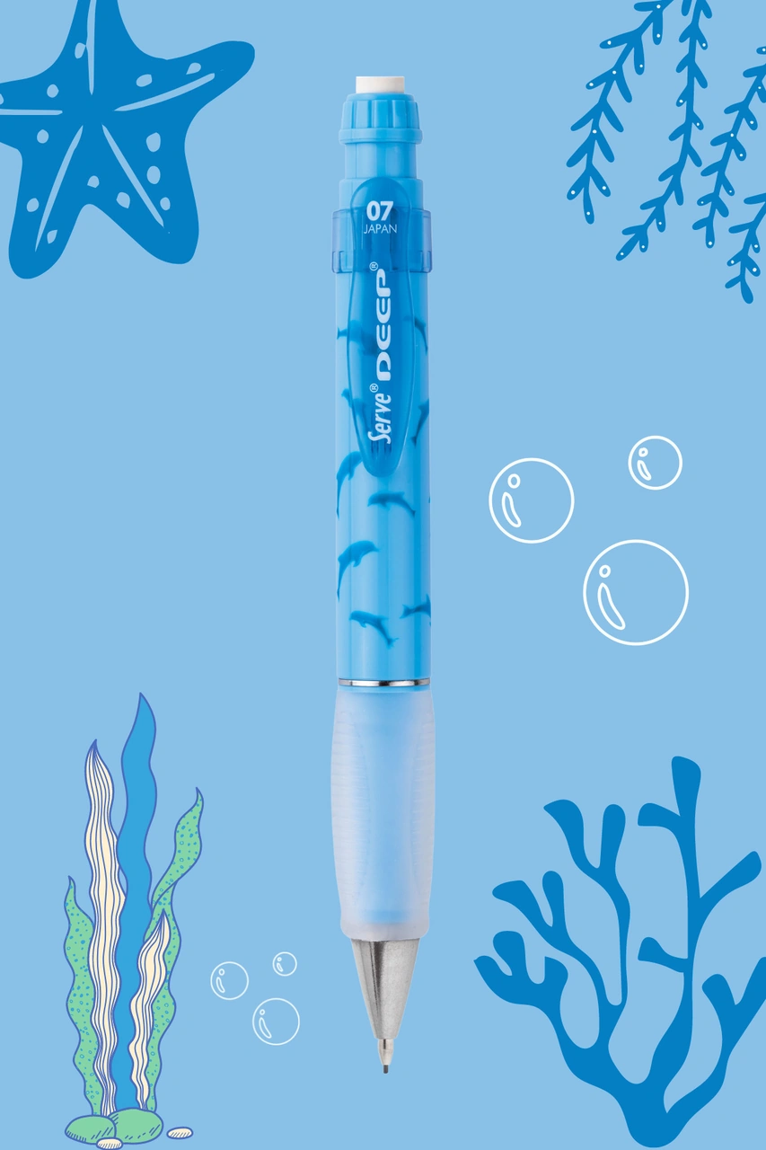 Serve Versatil Kalem Deep 0.7 Mm Gök Mavi Yunus Gök Mavi