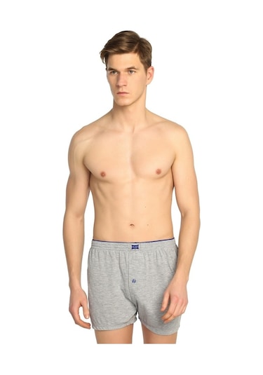 Tutku TER0117 Penye Düğmeli Erkek Boxer 6'lı