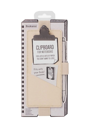 If Bookaroo Klipsli Defter Kılıfı Cream 43434