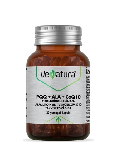 Venatura Pqq+Ala+Coq10 30 Yumuşak Kapsül