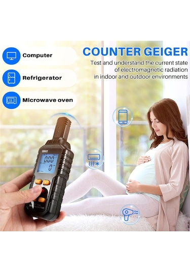 Agoodshop 3ü 1 Arada Radyasyon Dozimetre Sayacı Geiger Emf Ölçer Otomatik Test Cihazı