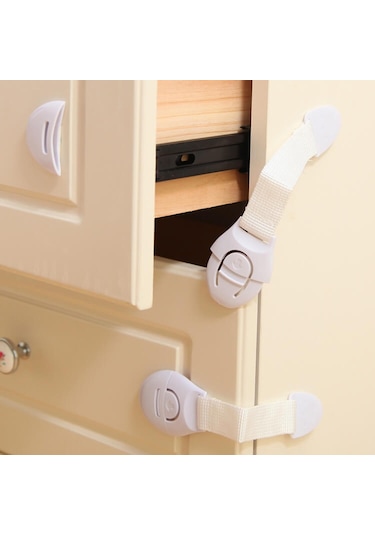 Evokids Pratik Çocuk Güvenlik Kilidi (10 Adet) Çok Renkli