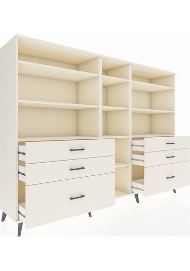 Hyperion Dolap 10 Raflı 6 Çekmeceli 220x44x163 Aytaşı-aytaşı Aytaşı-aytaşı