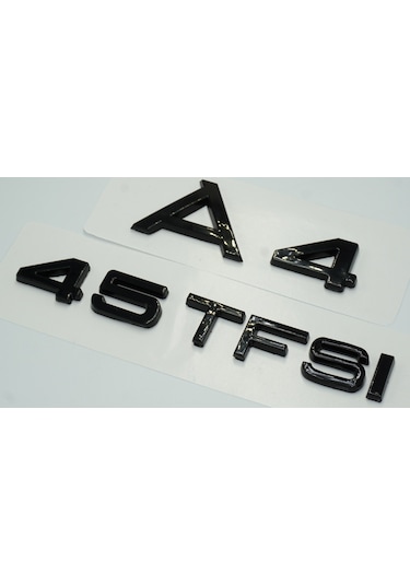 Audi A4 45 Tfsi Parlak Siyah Abs 3m 3d Bagaj Yazı Logo