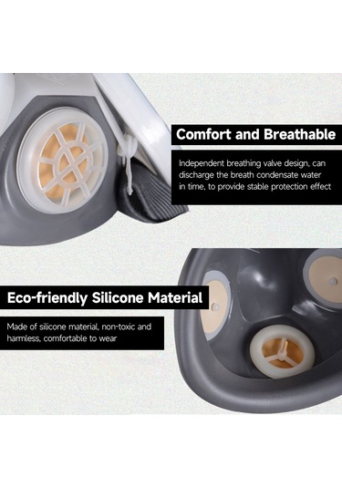 Singree Yeniden Kullanılabilir Yüz Maskesi - Değiştirilebilir Filtreli Boya Ve Dekorasyon İçin