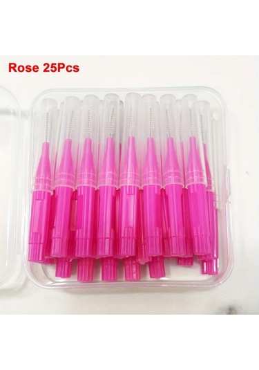 Willowhaven Dentcare 25 Adet Gül Ara Yüz Fırçası, Diş Arası Temizleme Oral Bakım