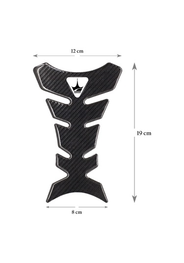 Grippatch Triumph Motosikletler İle Uyumlu Universal 6d Karbon Tank Pad Gc08 KARBON