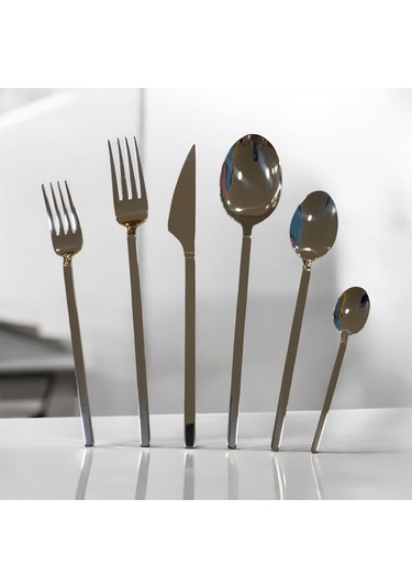 Aslan Paris 72 Parça 4 Mm Çatal Kaşık Bıçak Takımı Çelik