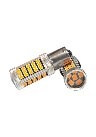 Premium Serisi Profesyonel P21w 1156 15w Tek Duy Led Ampul Turuncu Mercekli Ultra Parlak