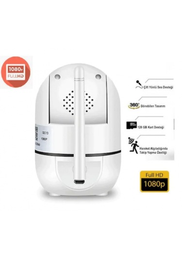 Kablosuz Kamera 1080p Harekete Duyarlı 360 Derece 2mp