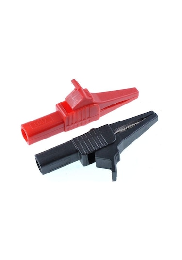 P2003 Krokodil Multimetre Test Klipsi - Kırmızısiyah