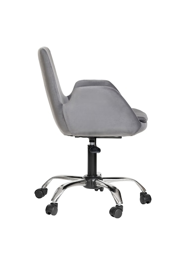 Markaelz Krom Metal Ayaklı Ofis Çalışma Sandalyesi Pescado Gri