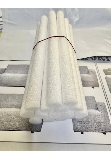 Süngerli Çubuk Koltuk Örtüsü Sıkıştırma Aparatı 20 Adet B.beyaz