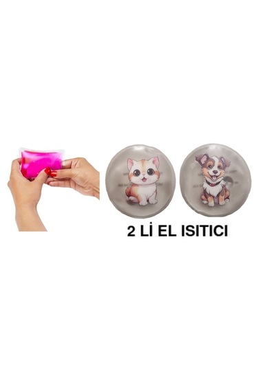 Sevimli Kedi Ve Köpek Cep Sobası,el Isıtıcı,2 Adet Sıcak Su Torba